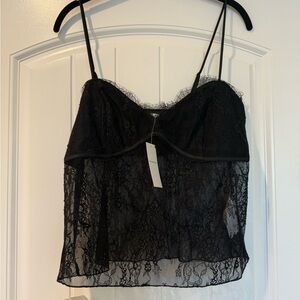 Abercrombie & Fitch  Black Lace Camisole